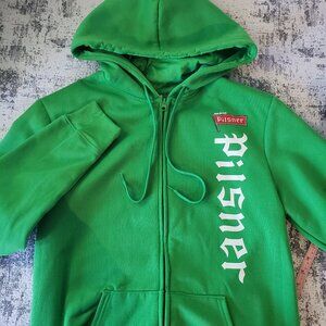 Pretty Sweet Green Pilsner Beer Zip Up Hoody
